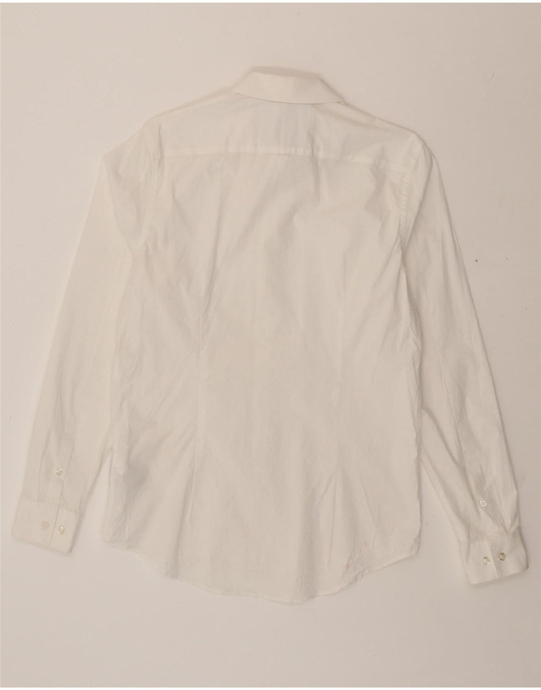 CALVIN KLEIN JEANS Mens Slim Fit Shirt Medium White Cotton Vintage Calvin Klein Jeans and Second-Hand Calvin Klein Jeans from Messina Hembry 