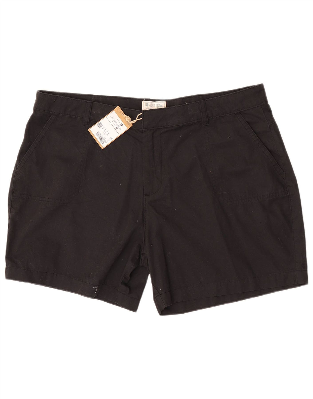 Shorts Chino feminino Mountain Warehouse UK 18 XL W38 algodão preto