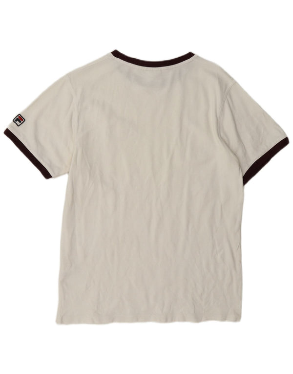 Fila Camiseta Masculina Top Grande Algodão Branco