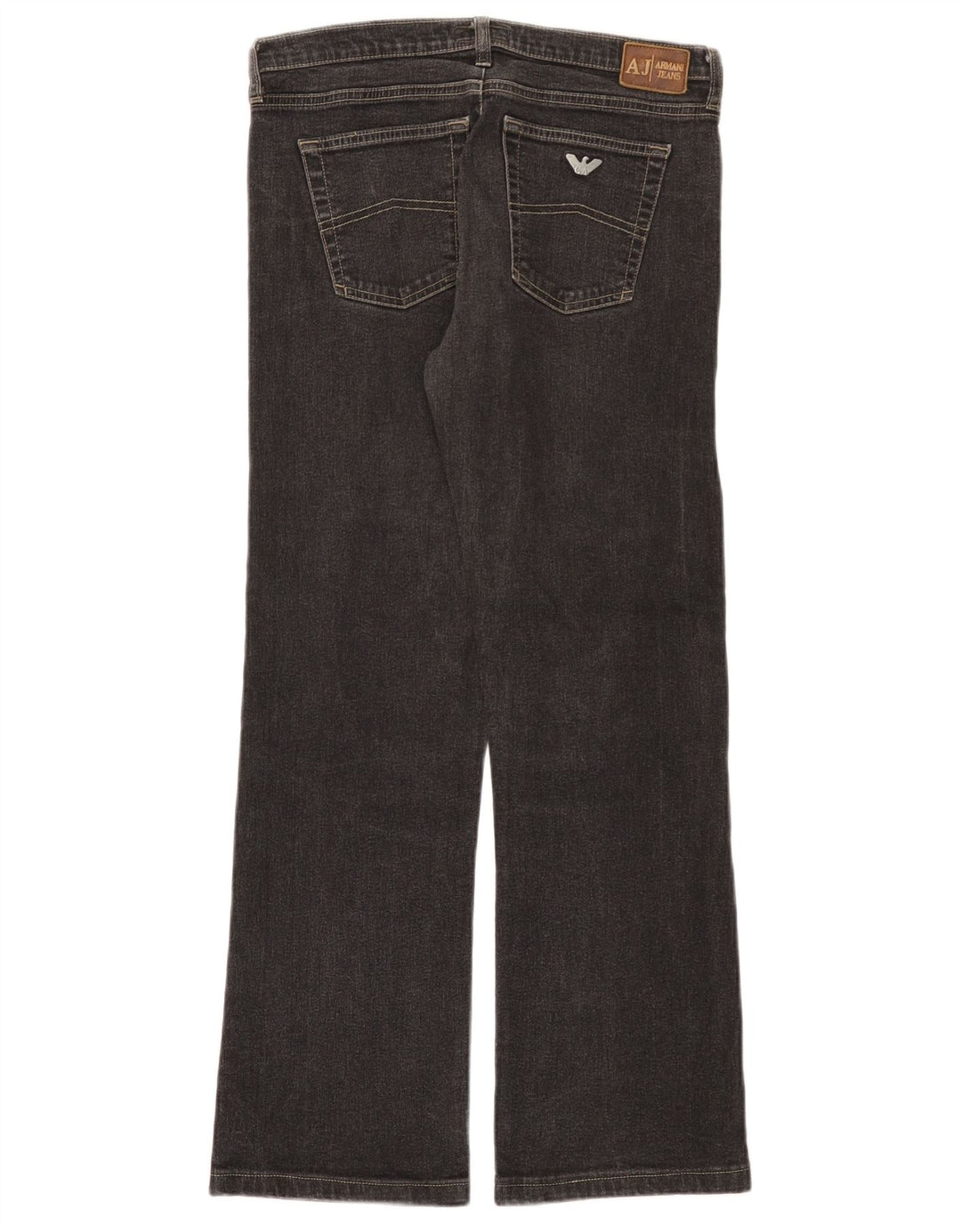 Armani feminino bootcut jeans W29 L28 algodão preto
