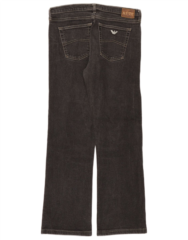 Armani feminino bootcut jeans W29 L28 algodão preto
