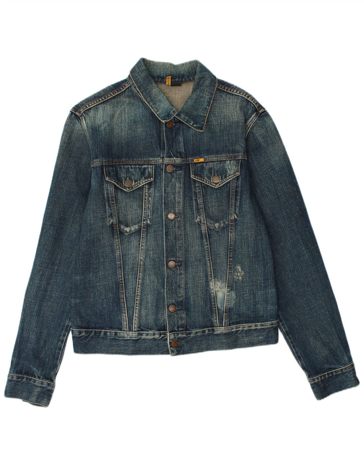 Jaqueta jeans masculina MELTIN' POT UK 40 grande algodão azul