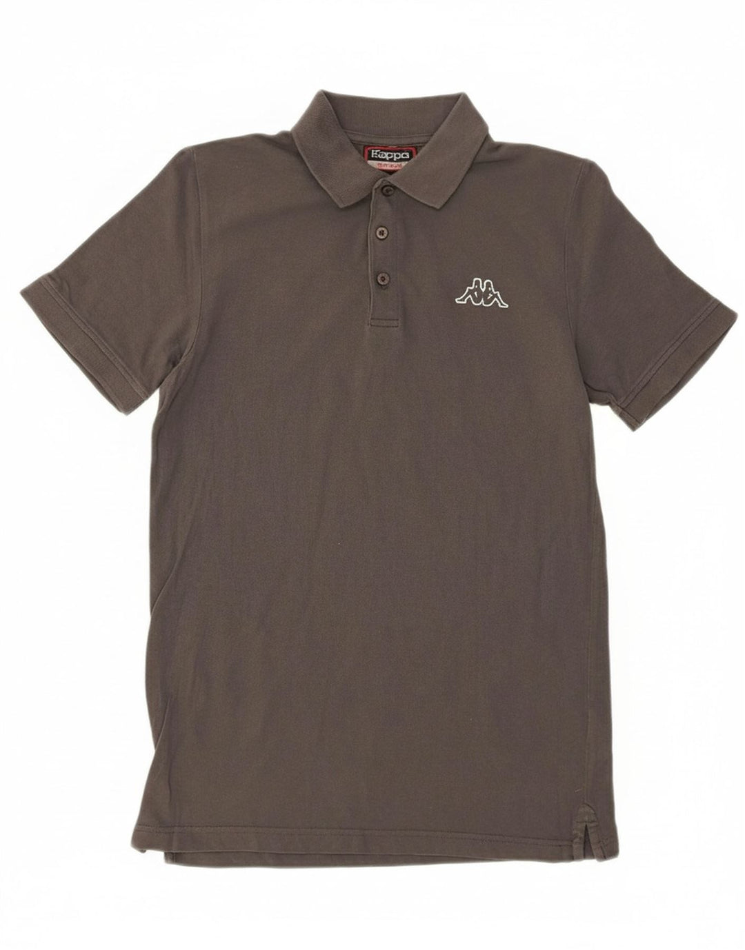 Camisa polo masculina KAPPA pequena cinza algodão