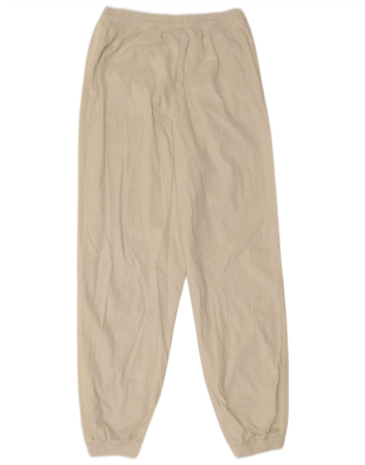 Adidas Womens Tracksuit Calças Joggers UK 10 Pequeno Poliéster Branco