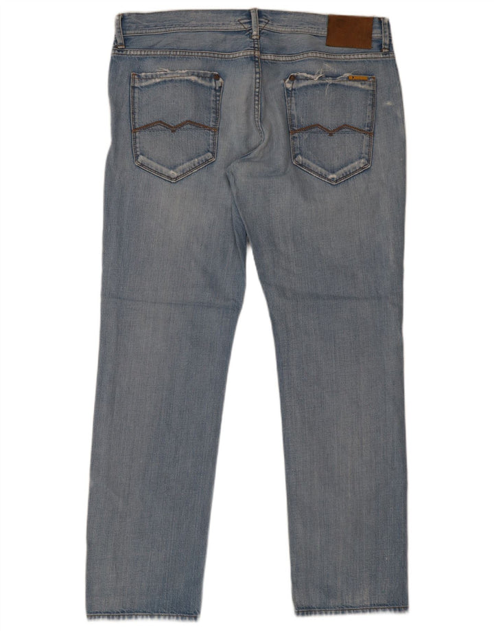 Meltin' Pot Mens Jeans Slim W38 L32 Azul Algodão