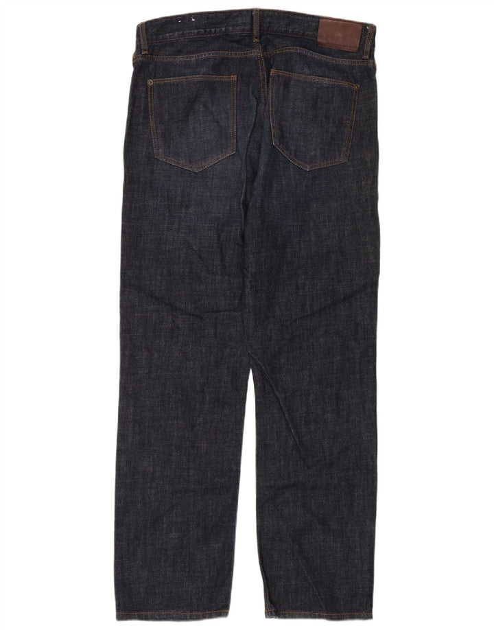 Calça jeans reta masculina Fat Face W34 L32 algodão azul