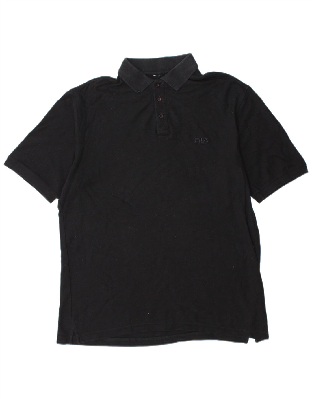 Camisa polo masculina FILA XL algodão preto
