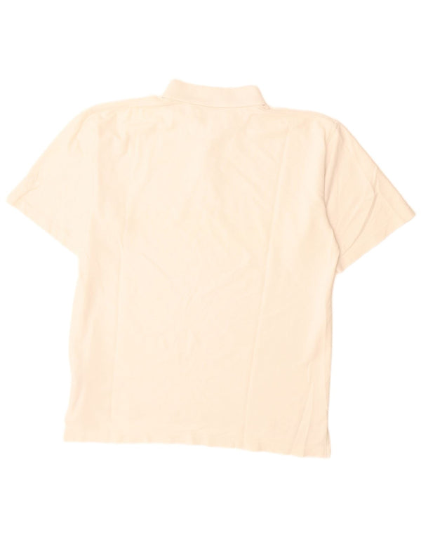 Camisa polo masculina Adidas UK 42/44 grande algodão branco