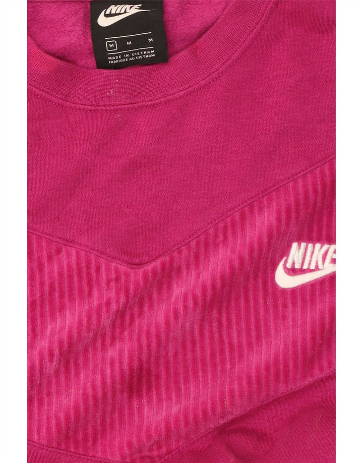 Nike Womens Oversized Moletom Jumper UK 14 Médio Rosa