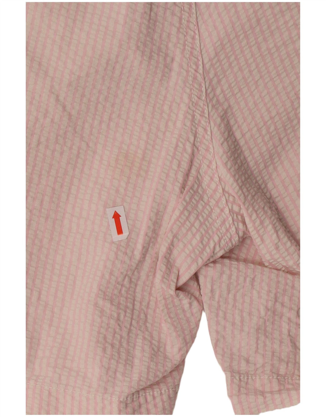 POLO RALPH LAUREN Shorts de natação masculino médio rosa algodão listrado