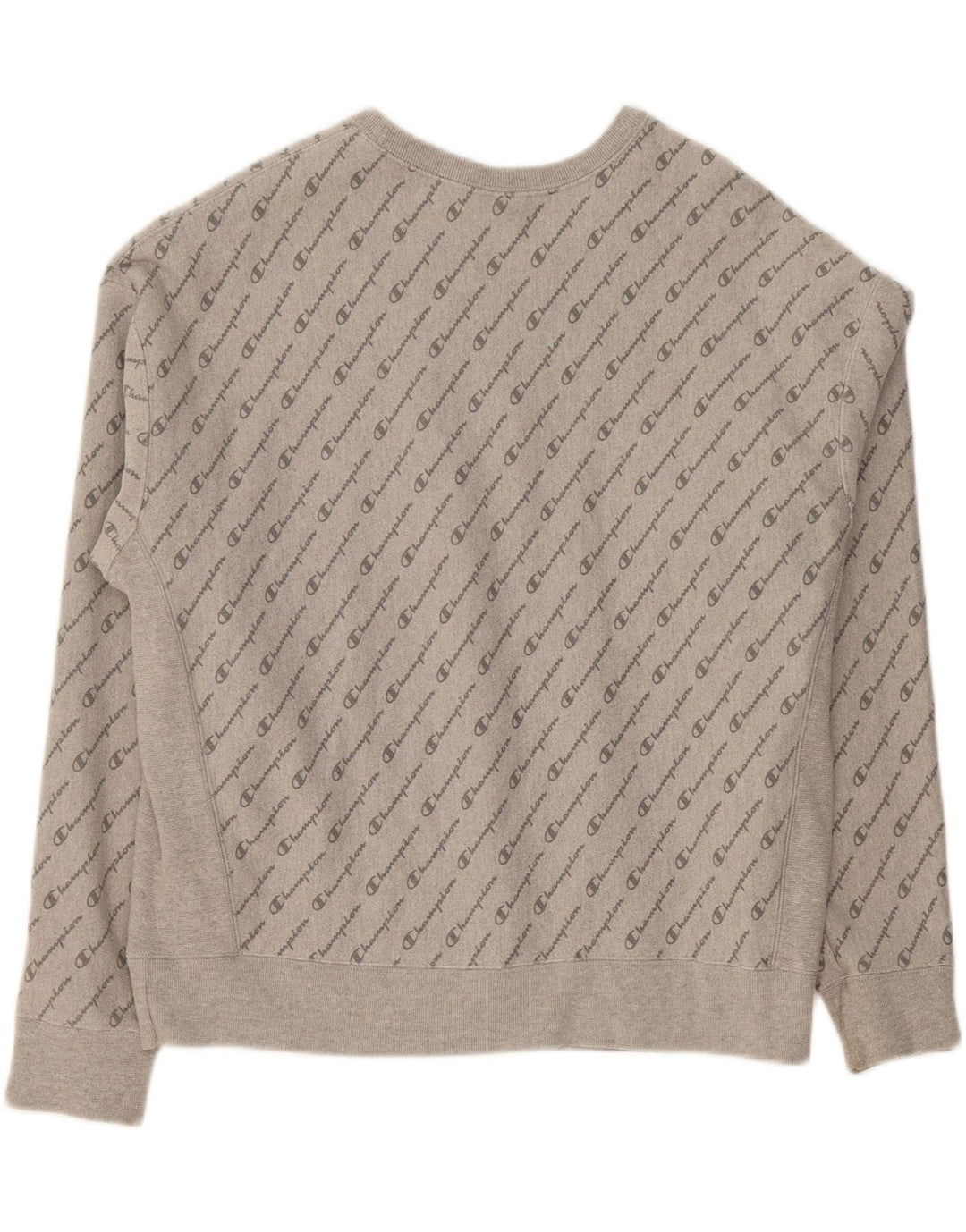 CHAMPION Womens Graphic Sweatshirt Jumper UK 20 2XL Grey Cotton Vintage Champion and Second-Hand Champion from Messina Hembry 