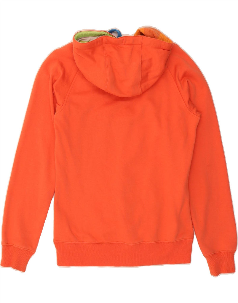 CANTERBURY Womens Graphic Hoodie Jumper UK 8 Small Orange Cotton Vintage Canterbury and Second-Hand Canterbury from Messina Hembry 