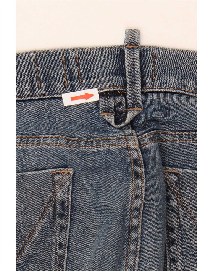 Calça jeans feminina Jeckerson W32 L31 azul algodão