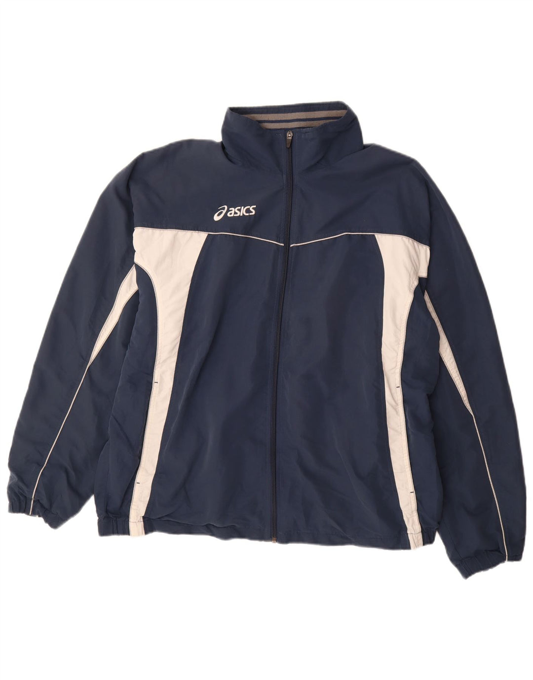 ASICS Mens Treino Top Jacket XL Azul Marinho Colourblock Poliéster