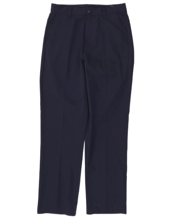 Calças Chino ADIDAS Mens Climalite Straight W30 L32 Azul Marinho Poliéster