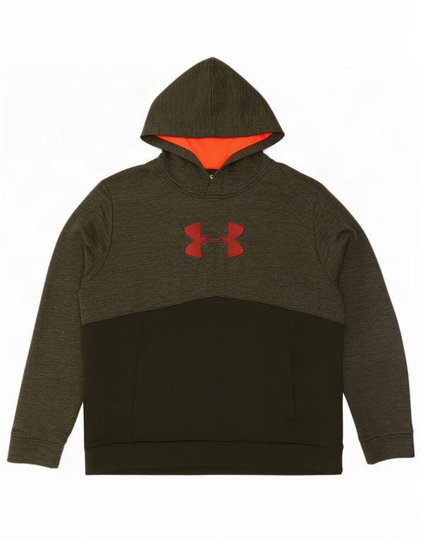 Under Armour Mens Graphic Hoodie Jumper 2XL cáqui salpicado