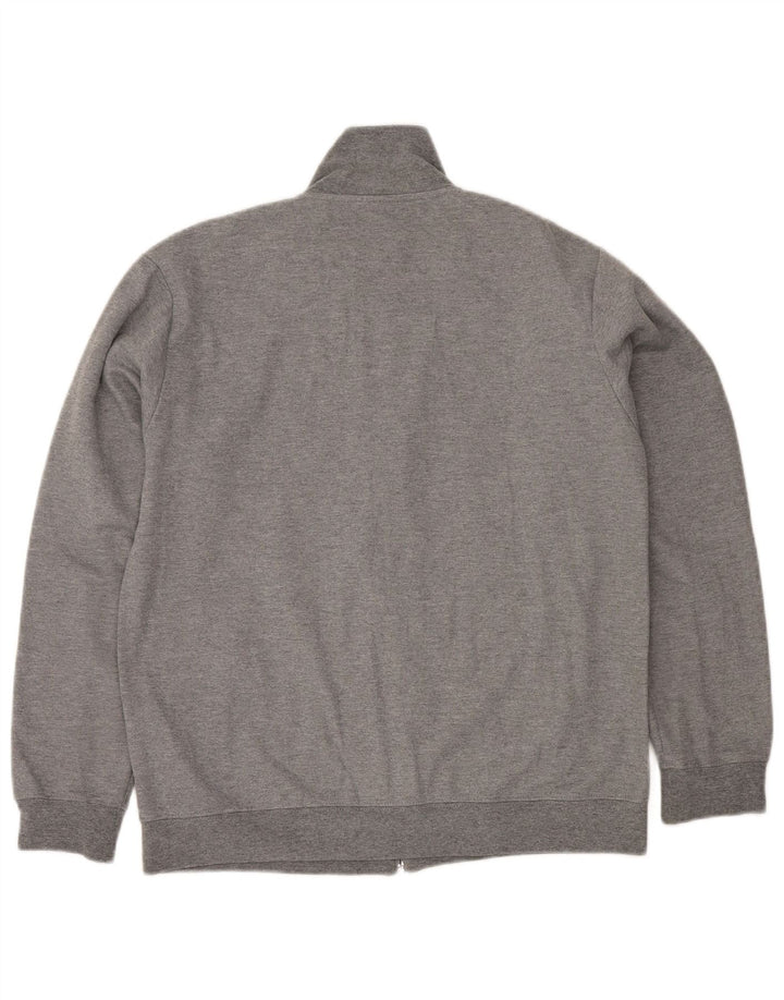 Jaqueta Asics Masculina Treino Top Cinza Médio Algodão Flecked