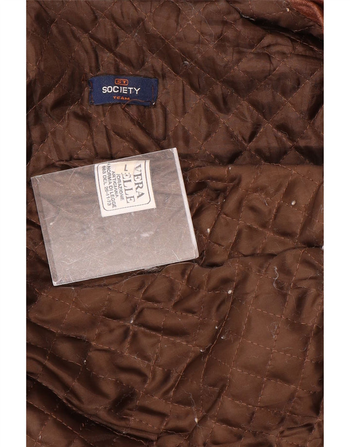 Jaqueta de couro masculina UK 40 grande