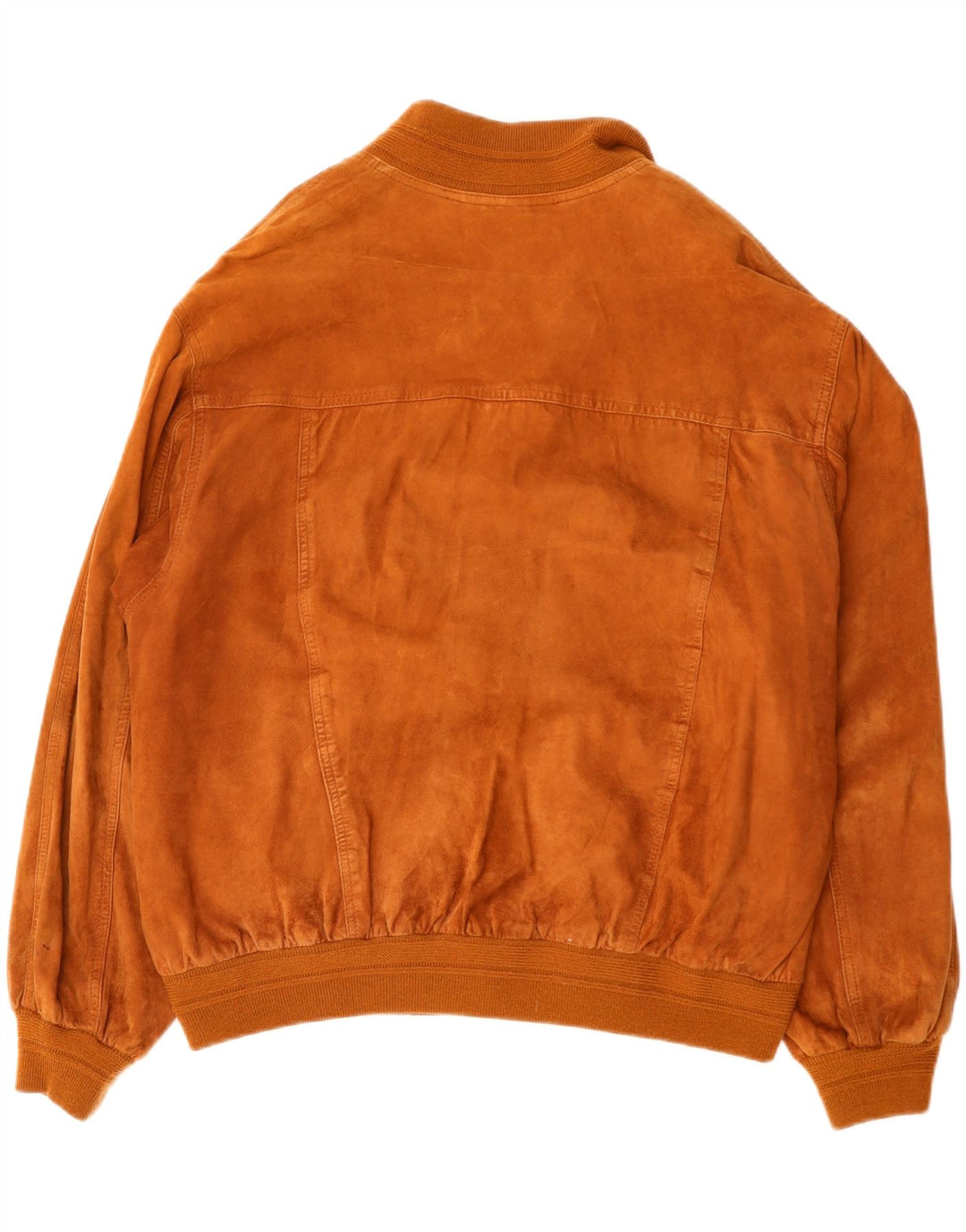 Jaqueta bomber masculina vintage de camurça IT 52 XL couro marrom