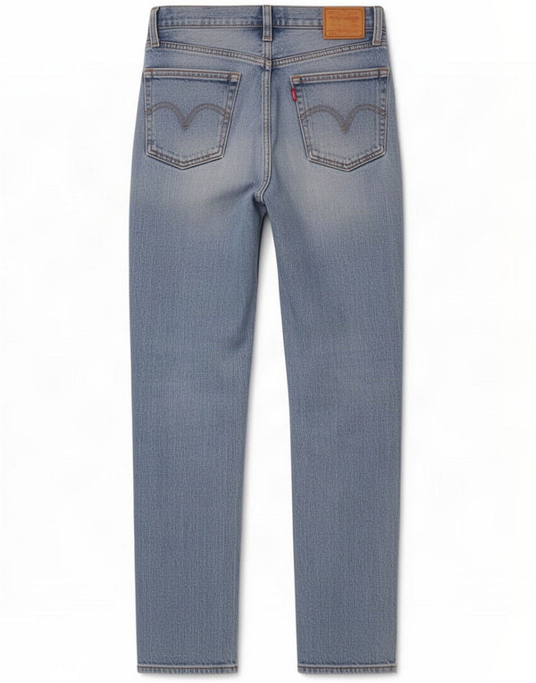 Levi's Womens 501 Jeans retos desgastados W26 L28 Algodão azul