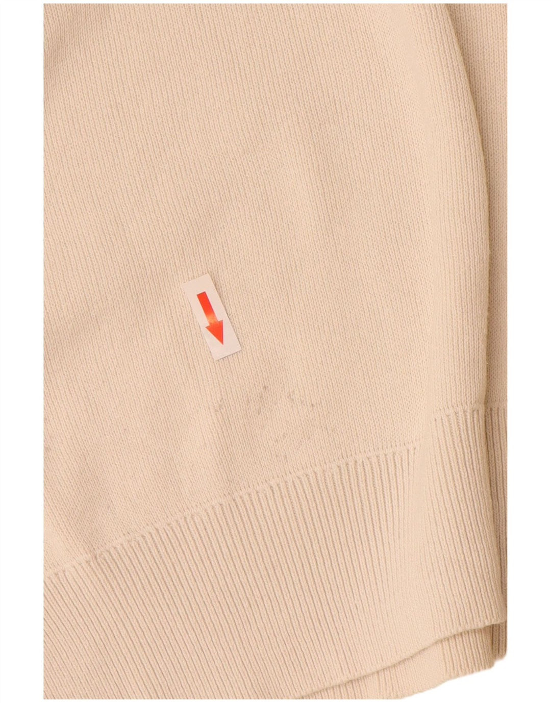 Suéter masculino Zara com zíper e gola grande de algodão branco