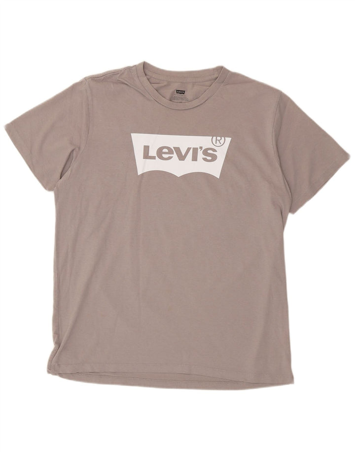 Camiseta gráfica masculina LEVI'S grande cinza