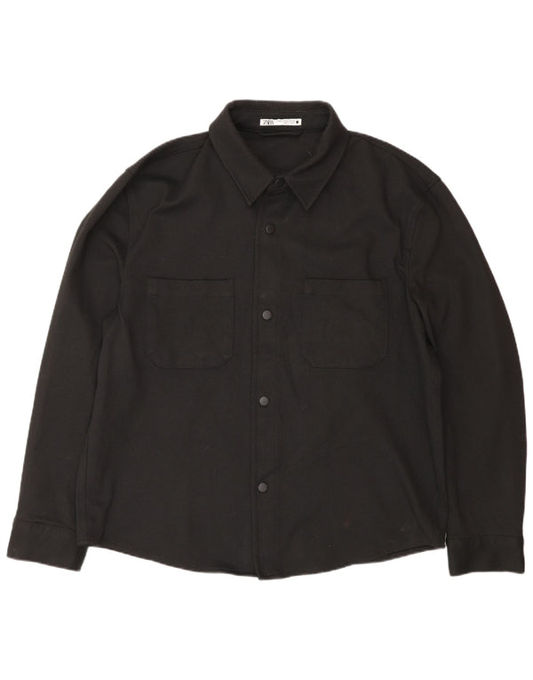 Camisa masculina Zara XL preta poliéster