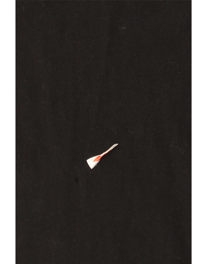 Ellesse Camiseta masculina gráfica top médio preto