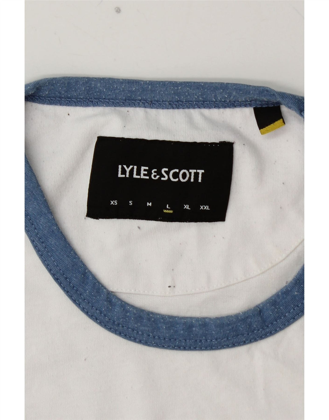 Camiseta masculina LYLE & SCOTT grande algodão branco