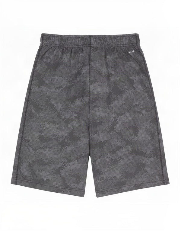 Bermuda esportiva Nike Boys Dri Fit 12-13 anos grande camuflada preta
