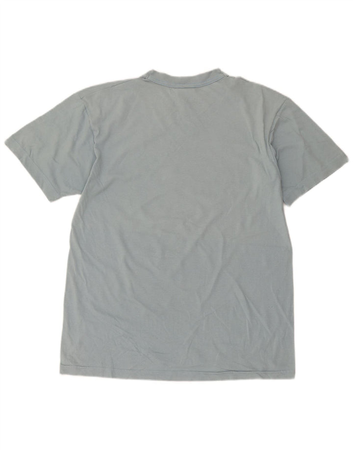 Camiseta gráfica masculina Diadora Top grande algodão azul