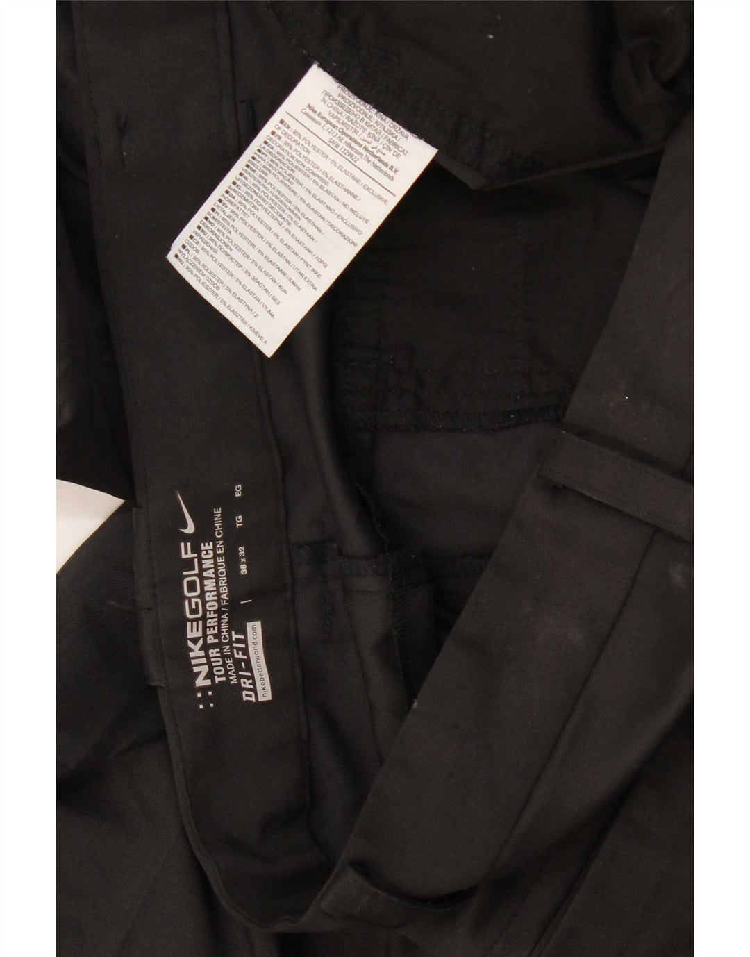 Calça Nike Masculina Dri Fit Straight Casual W38 L32 Poliéster Preto