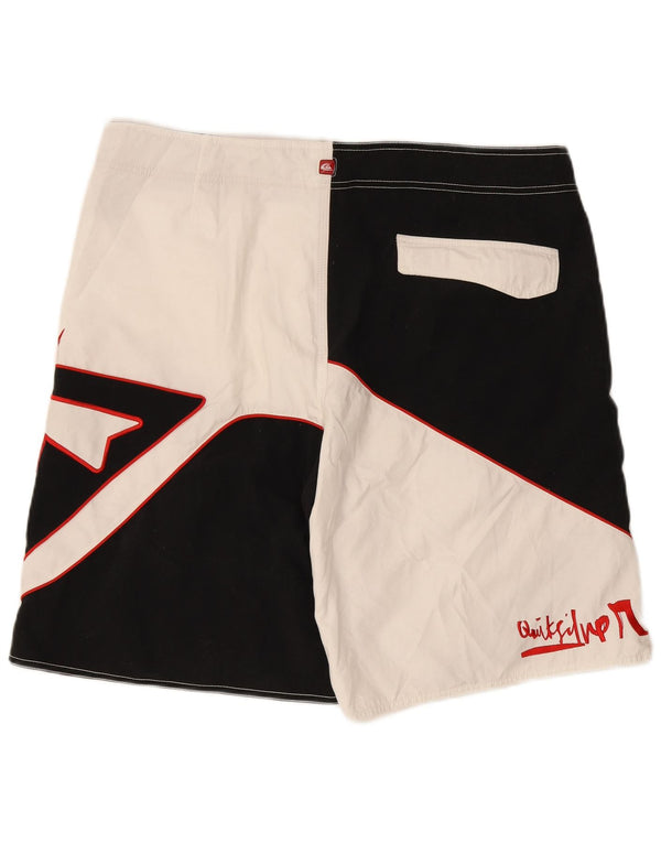 Shorts de natação masculino Quiksilver Graphic XL preto colorblock poliéster