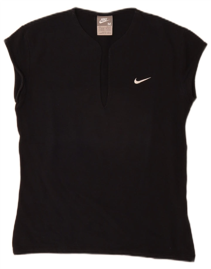 Camiseta feminina Nike UK 10/12 médio algodão preto