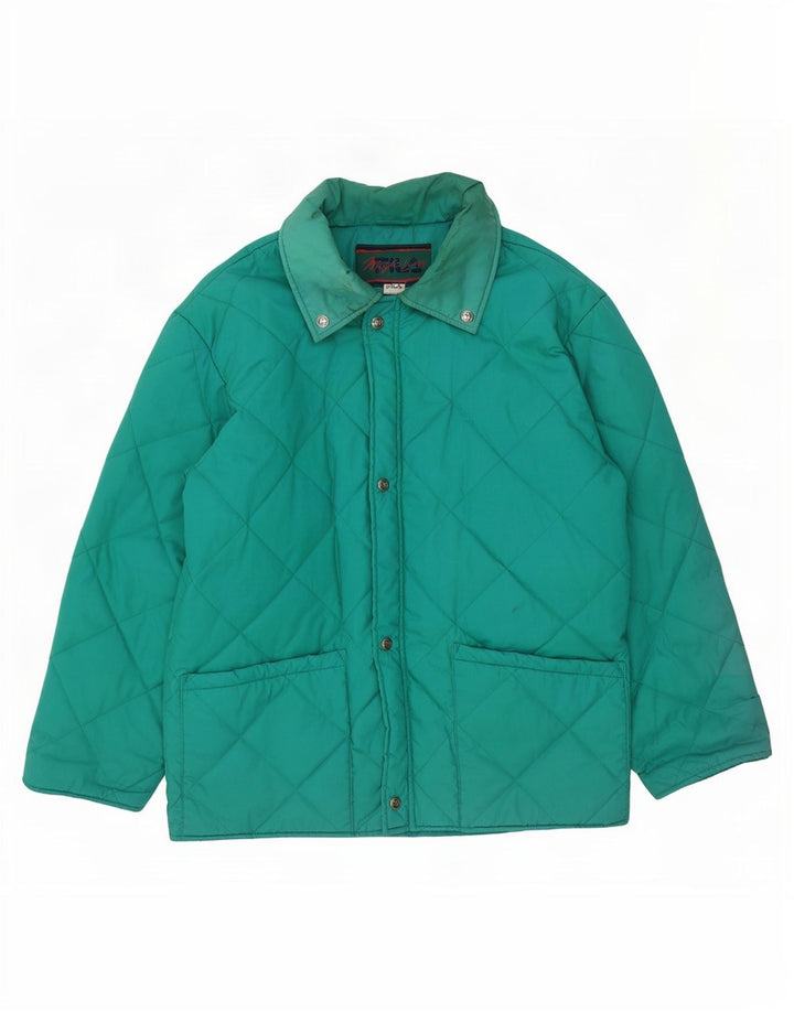 Jaqueta acolchoada masculina Fila IT 50 grande poliéster turquesa