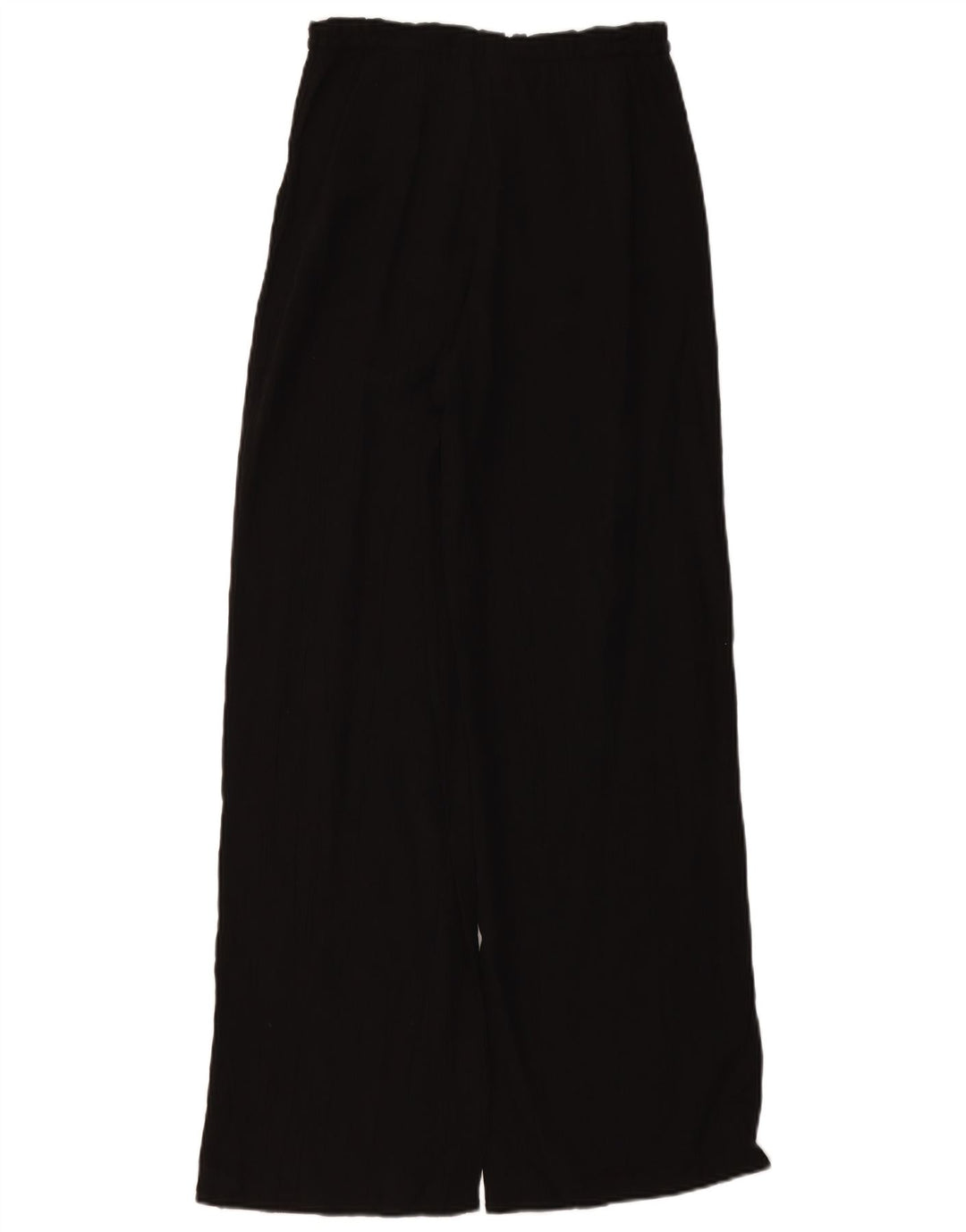 ZARA Calça feminina cintura alta com pernas largas Reino Unido 4 XS W24 L11 preta