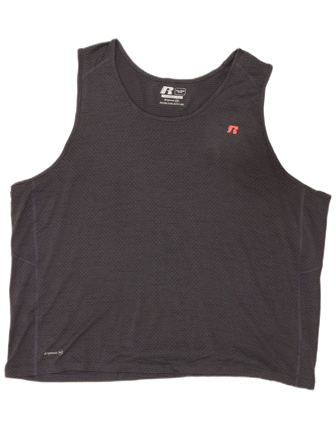 Colete masculino Russell Athletic Top 2XL poliéster cinza