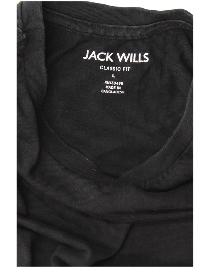 Camiseta masculina Jack Wills Classic Fit grande cinza