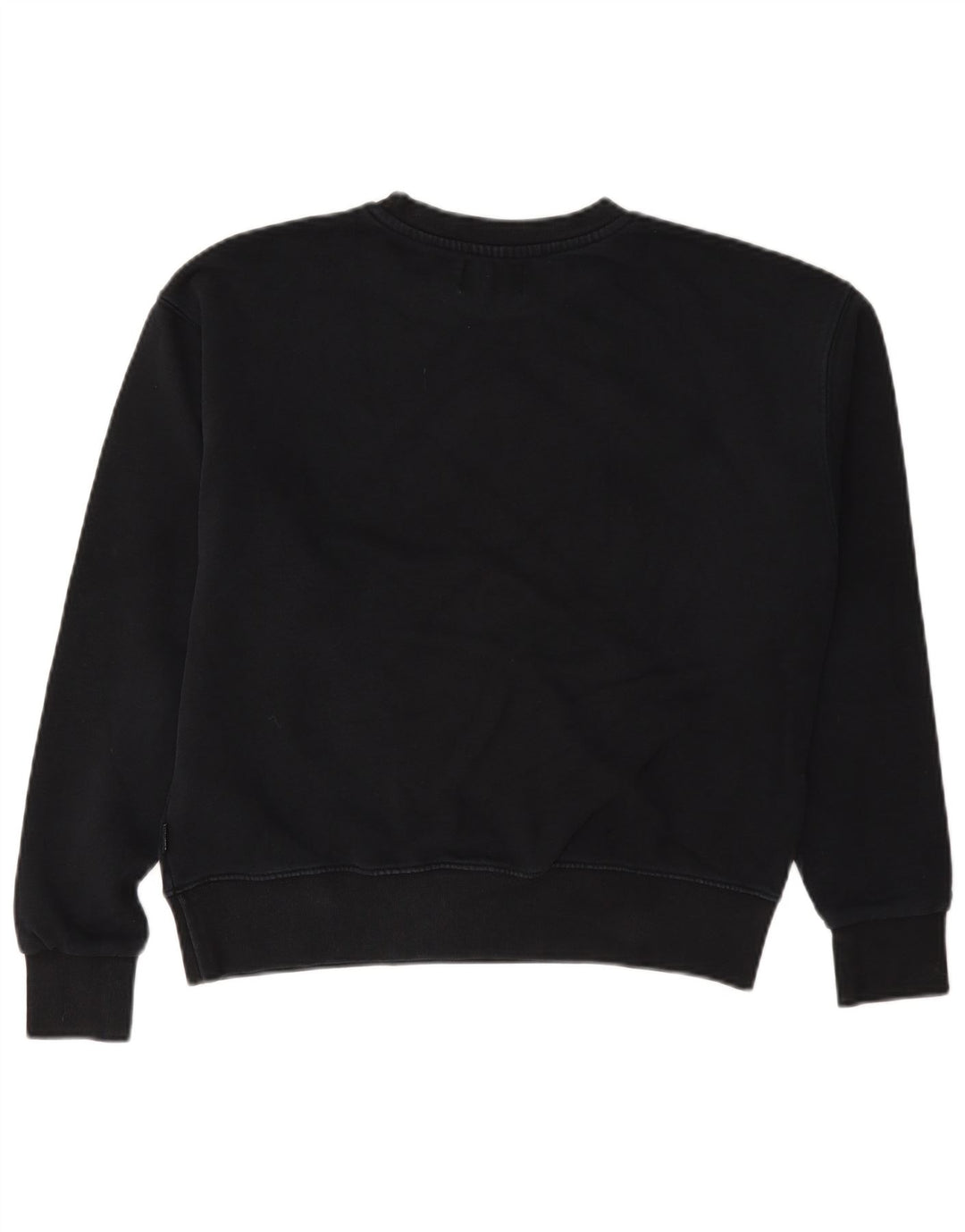 Converse feminino oversized moletom jumper UK 6 XS algodão preto