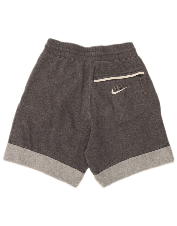 Shorts esportivos gráficos masculinos Nike XS cinza algodão manchado