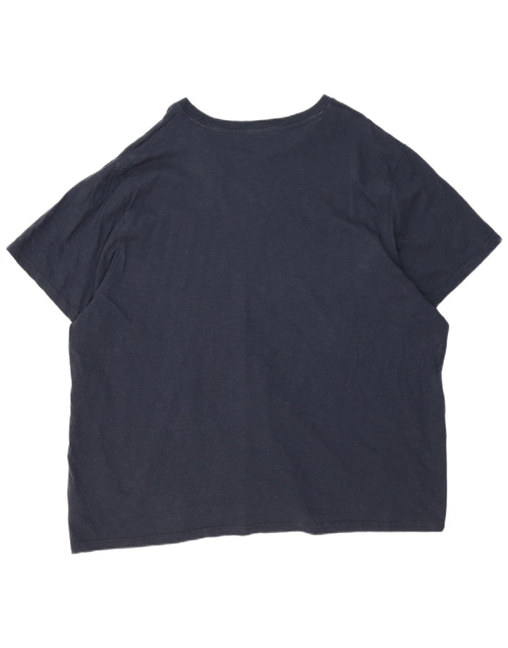Camiseta masculina Weird Fish Top 5XL algodão azul marinho