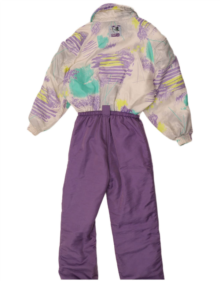 Macacão de esqui feminino Golden Team IT 44 médio roxo colorblock poliamida