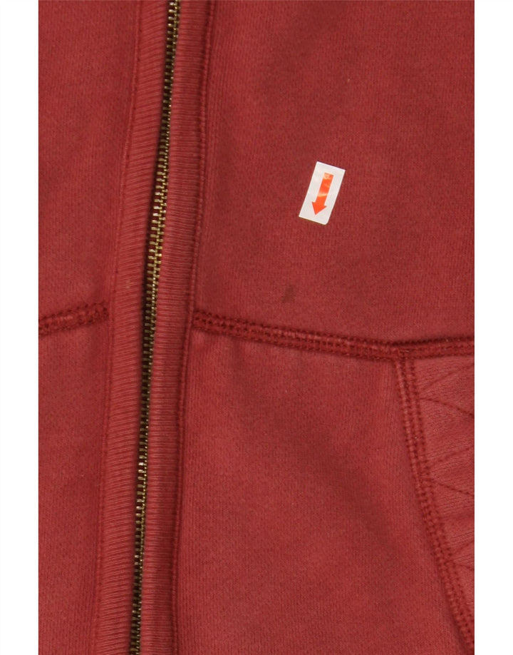 Suéter masculino com capuz e zíper FAT FACE pequeno Borgonha