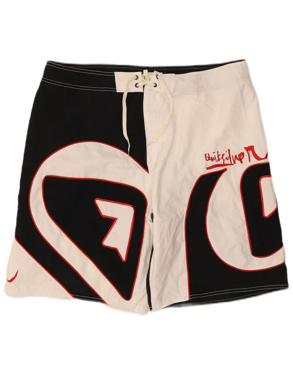Shorts de natação masculino Quiksilver Graphic XL preto colorblock poliéster
