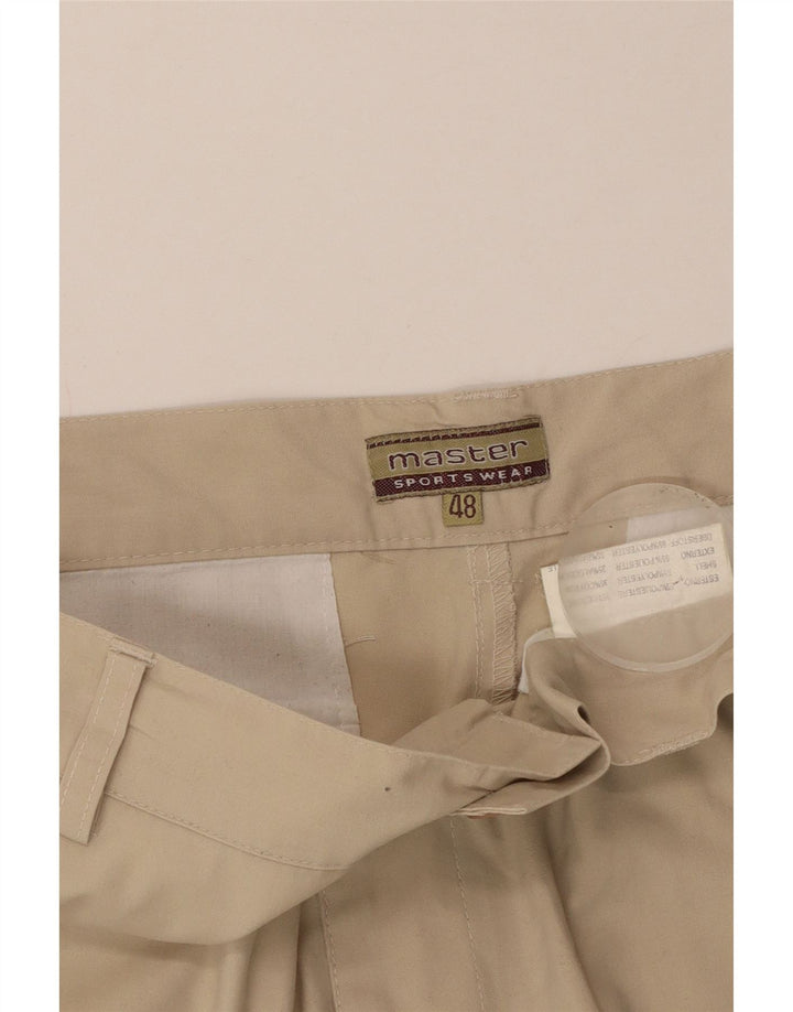 Master Mens Cargo Shorts IT 48 Médio W32 L10 Poliéster Bege