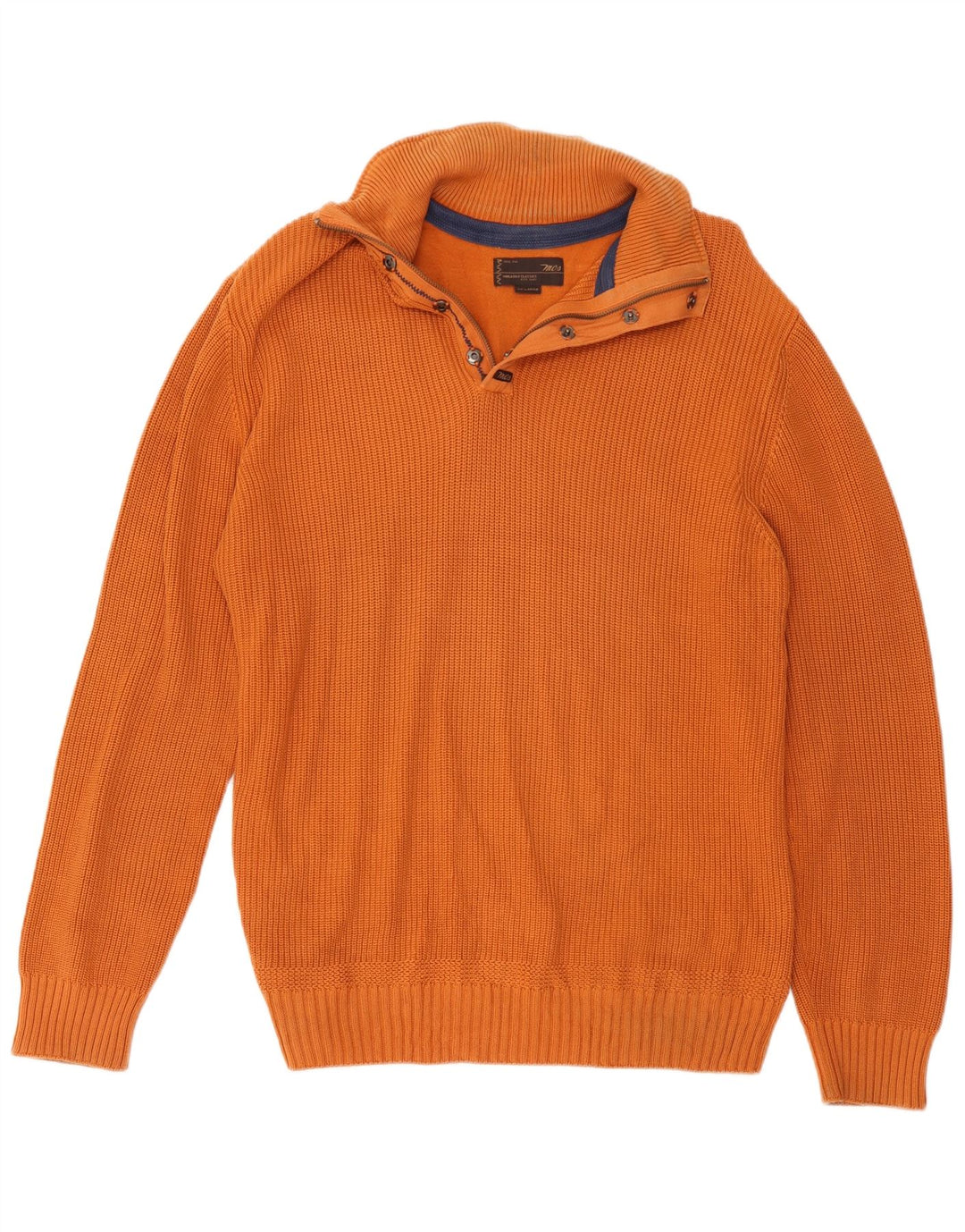 Blusão Masculino Marlboro Classics com Zíper no Pescoço, Tamanho 2XL, Laranja, Algodão