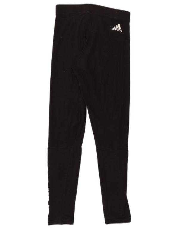 Leggings Adidas Femininas UK 4/6 XS Algodão Preto