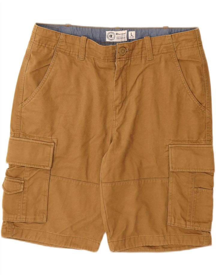 Shorts cargo masculino CHAMPION grande W36 algodão bege
