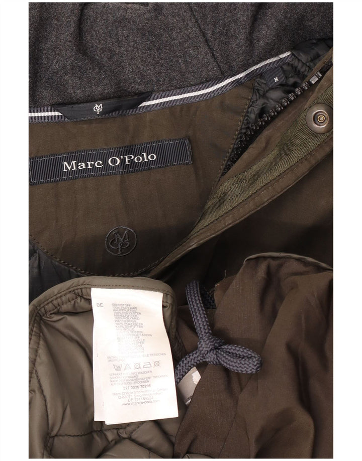 Jaqueta Parka Masculina com Capuz MARC O'POLO Reino Unido 38 Poliamida Cáqui Médio