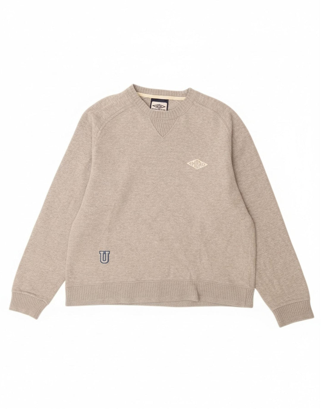Suéter masculino Umbro UK 35/37 pequeno algodão cinza